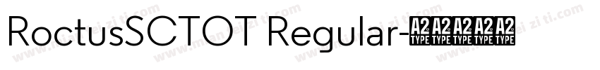 RoctusSCTOT Regular字体转换